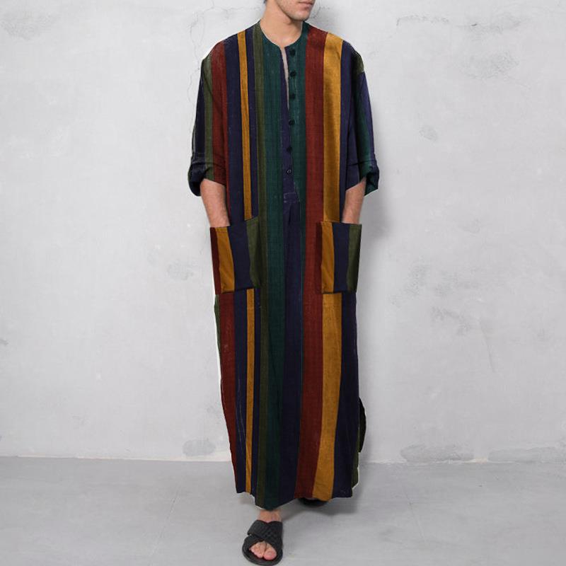 Fashion Ethnic Wear For Men - Printed Long Mens Shirt with a