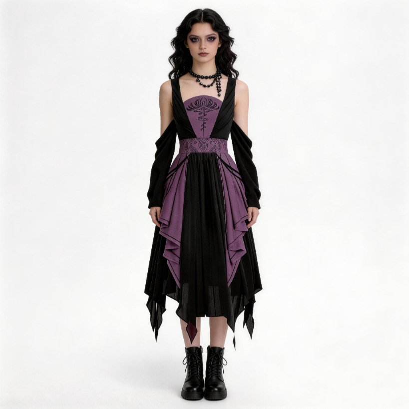 Gothic Style  Witch Costume Sk - đánh giá và giá Ethnic Fashion Dress