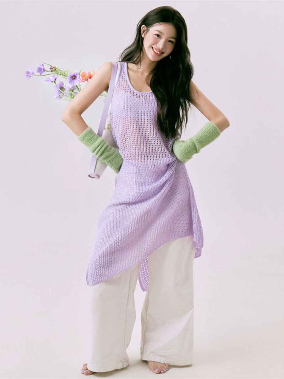 Romantic Spring  Flower Print  - đánh giá và giá New Ethnic Fashion