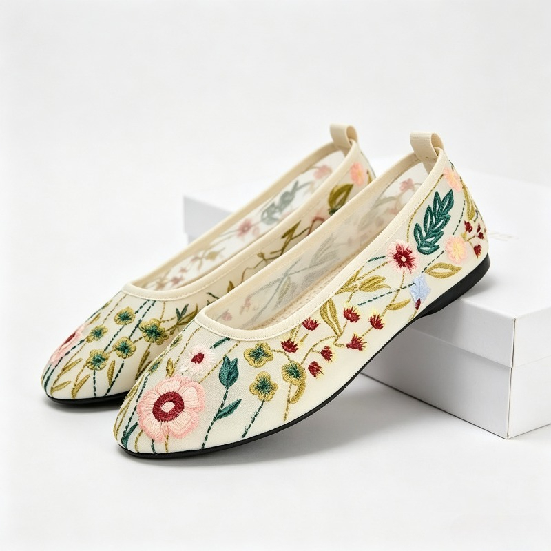 Round Toe Mesh Ballet Flats Sh - đánh giá và giá Women'S Ethnic Fashion Brands