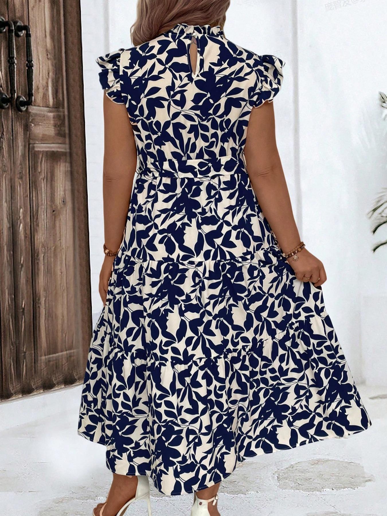 Plus Size Floral Print Ruched  - đánh giá và giá Ethnic Fashion Dress
